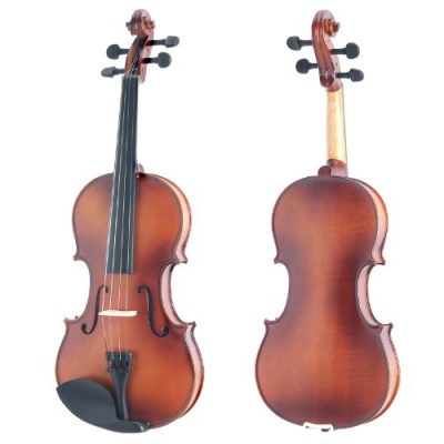 Mendini MV300 Violin Front and Back