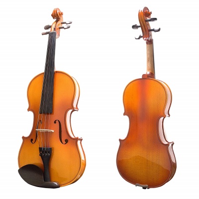 Mendini MV400 Violin Front Back