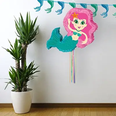 mermaid pinata hanging