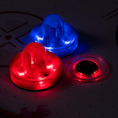 triumph fire ‘n ice LED light-Up air hockey table puck and pushers