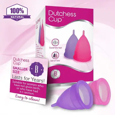 dutchess set of 2 menstrual cups small size