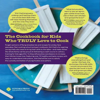 kid chef: the foodie kids cookbook for kids back