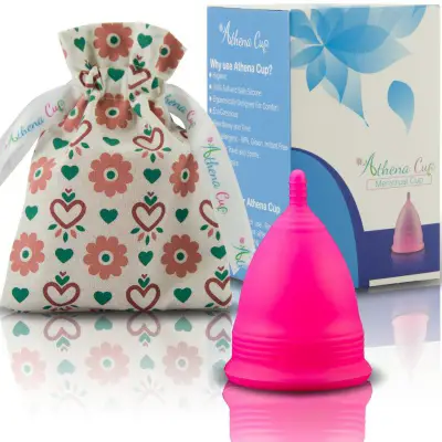 athena transparent menstrual cup bag