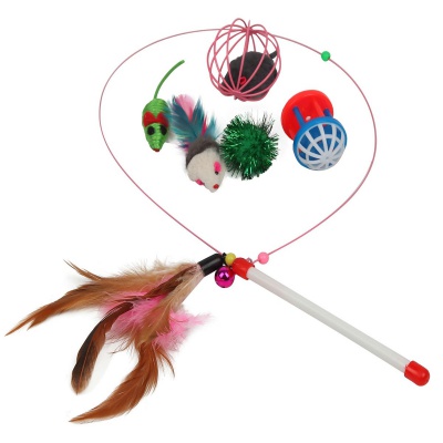 fashion's talk 20 pieces cat toy feather