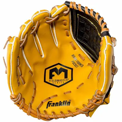 franklin sports field master series kids baseball gloves yellow