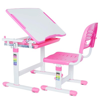 vivo adjustable kids desk pink