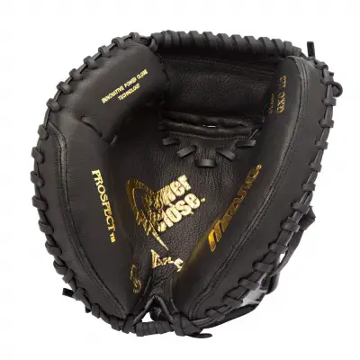 mizuno prospect youth catcher's mitt kids baseball gloves black