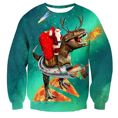 alistyle fanient christmas sweater trex