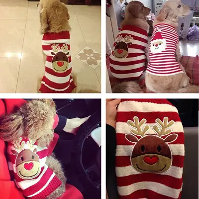 bobibi pet reindeer dog christmas sweater look