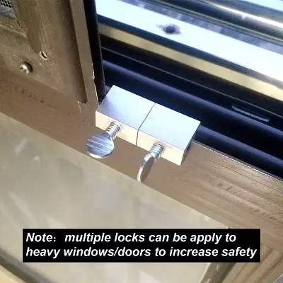 Boao Set of 15 Siding Best Window Locks installed