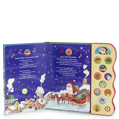 christmas songs book open