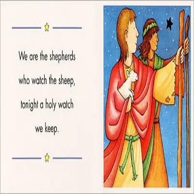 christmas in the manger christmas book page