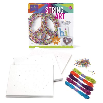 craft-tastic string peace sign art and craft set for kids pieces