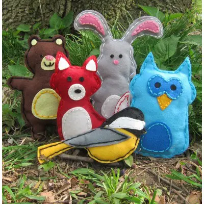 craftster's sewing kits woodland art and craft sets for kids box dolls