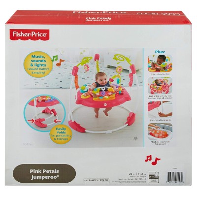 fisher-price pink petals jumperoo infant & baby jumper and bouncer box