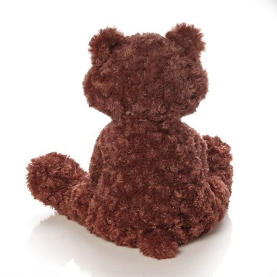 chocolate bear stuffed animal back