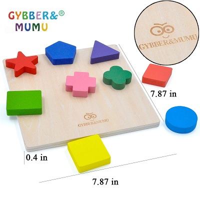 gybber & mumu preschool wooden puzzle size