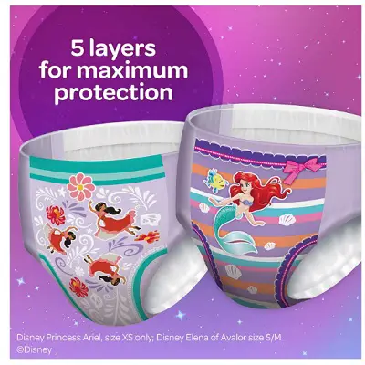 goodnites bedtime for girls overnight diapers 5 layers