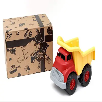 green toys dump truck toy car box