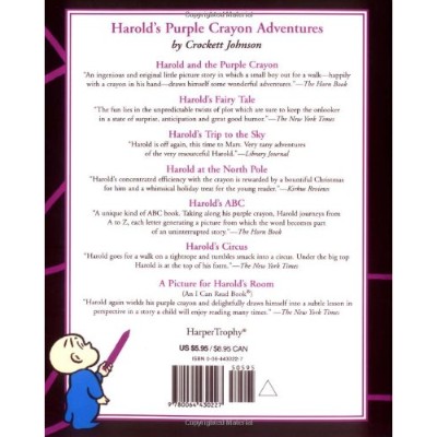 harold and the purple crayon books for 4 year old kids back