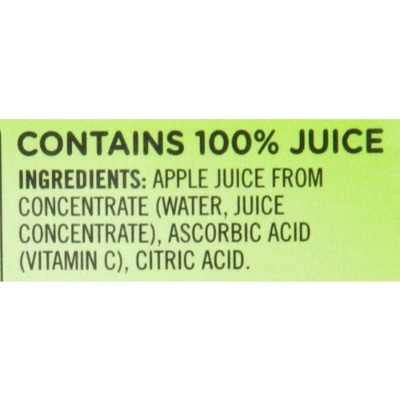 juicy juice 100% apple juice for kids ingredients