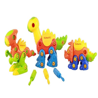 kidtastic building play set dinosaur toys for kids pieces