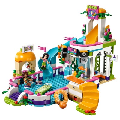 friends heartlake summer pool cool lego set for kids pieces