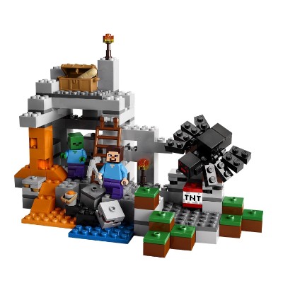 minecraft the cave cool lego set for kids pieces