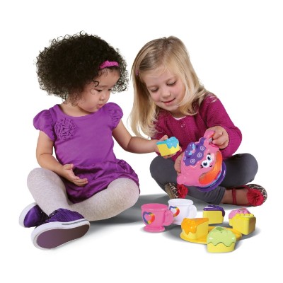 leapFrog rainbow tea set musical baby toy kids playing