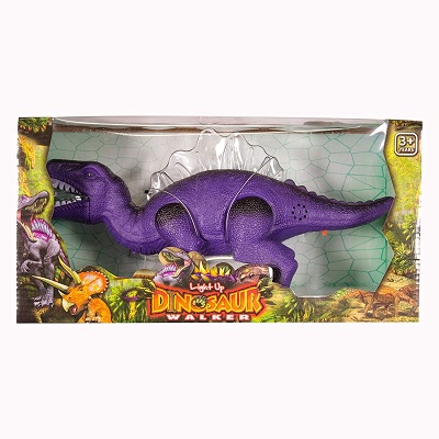 light up & walking realistic dinosaur toys for kids box