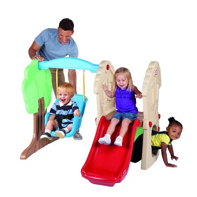 little tikes hide & seek climber & swing indoor toddler slide playtime