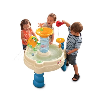 little tikes spiralin' seas waterpark water & sand table for kids and toddlers playing