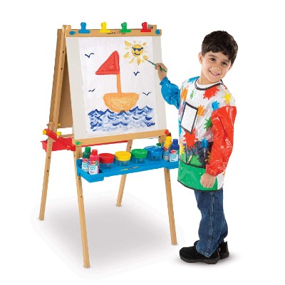 Elk & Bear Double Sided Magnetic Whiteboard Painting Easel for Small Kids and