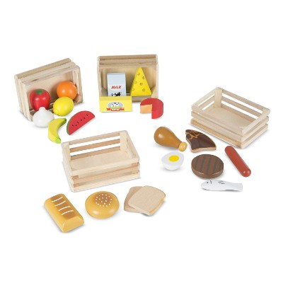 melissa & doug food groups pretend play toys for kids pieces