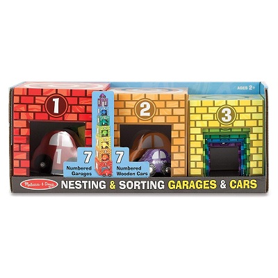 melissa & doug nesting & sorting toy cars package