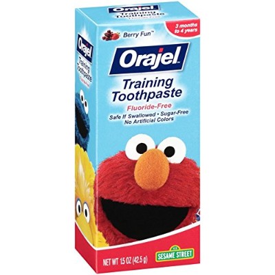 orajel elmo fluoride-free toddler toothpaste pack