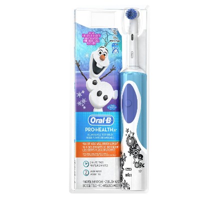 oral-b pro-health frozen electric toothbrush packaging for kids and toddlers