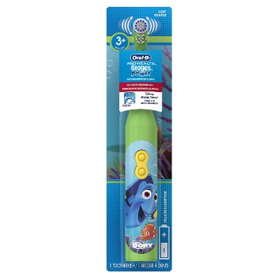 oral-b pro-health finding dory electric toothbrush for kids and toddlers package