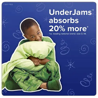 pampers underjams disposable overnight diapers absorbent