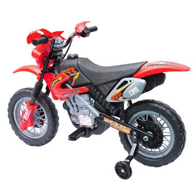 aosom 6V ride on motocross electric dirt bike for kids side view