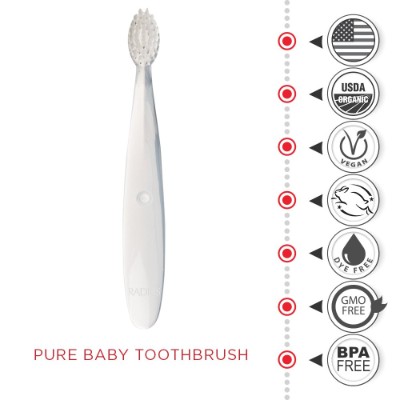 radius pure ultra soft baby & toddler toothbrushes materials