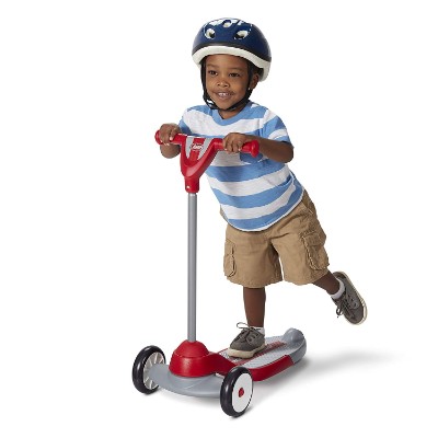 my first radio flyer kids scooter kid riding