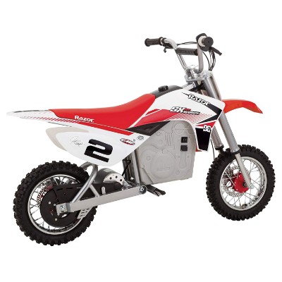 mcGrath rocket motocross electric dirt bike for kids side view