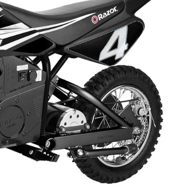 razor MX650 17 MPH steel rocket electric dirt bike for kids back