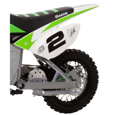 razor SX500 mcGrath rocket electric dirt bike for kids back tire