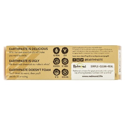 redmond earthpaste non-flouride toddler toothpaste ingredients