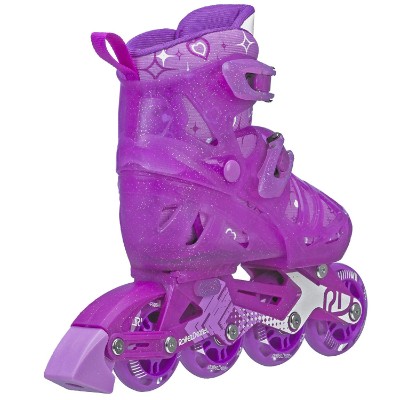 girls tracer adjustable inline roller skates for kids side view