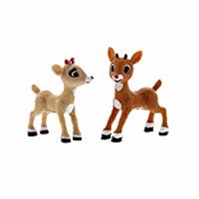 rudolph red nosed reindeer christmas toy figures