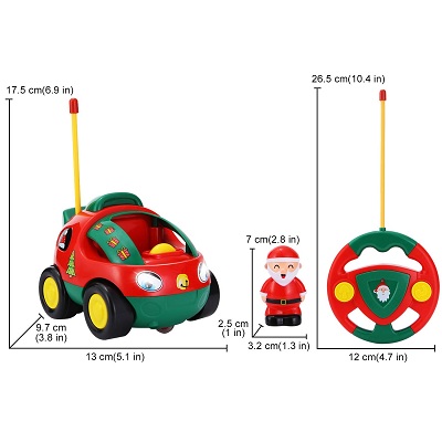 sgile remote control santa car christmas toy measurements