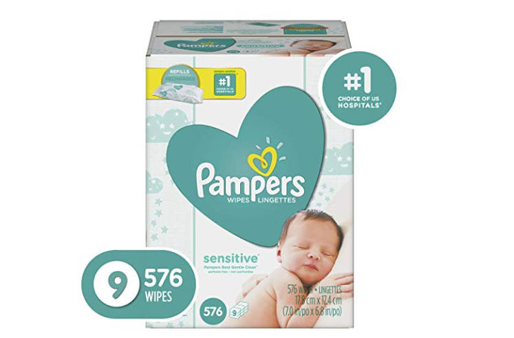 The Pampers Wipes are dermatologist-tested.